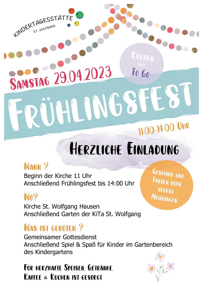 Plakat Frühlingsfest 2023
