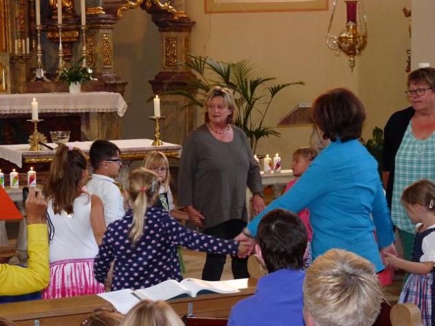 Verabschiedung der Vorschulkinder und Frau Gisela Römmelt