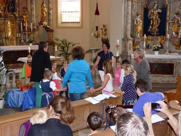 Verabschiedung der Vorschulkinder und Frau Gisela Römmelt